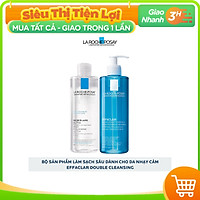 Bộ sản phẩm làm sạch sâu dành cho da nhạy cảm La Roche-Posay Effaclar Double Cleansing