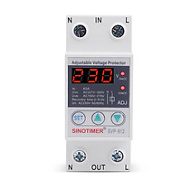 220V Adjustable Automatic Reconnect Device Over Under Voltage Relay Protector Switch Models:40A