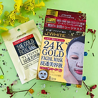 MẶT NẠ J'WHITE TINH CHẤT VÀNG 24K NHẬT BẢN HỘP/ 8 MIẾNG