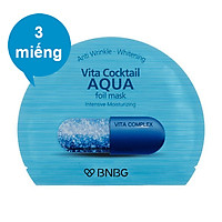 Combo 3 miếng Mặt Nạ BNBG Vita Cocktail Aqua Foil (30ml/1 miếng)