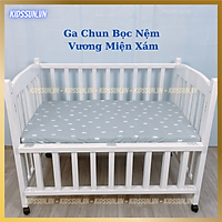 Ga Chun Bọc Đệm Cho Giường Cũi - Chất Liệu Cotton - Các Kích Thước Đệm