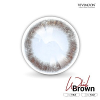 Lens nâu tự nhiên Hàn Quốc VIVIMOON Whirl Brown 13.3mm