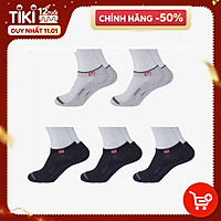 Combo 5 Đôi Tất Nam Vớ Nam Cổ Ngắn Sợi Cotton Cao Cấp Chống Hôi Chân, Không Xù, Không Bai Dão (Mix Màu)