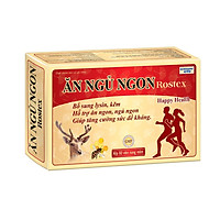 Ăn ngủ ngon Rostex vàng - Hộp 60 viên - Bổ sung lysin - kẽm - giúp tăng cường sức đề kháng - Ăn
