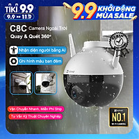 Camera EZVIZ C8C 1080p, WI-FI , Camera Quay Quét Ngoài Trời 360 Độ, Nhận Diện Người Bằng AI, Ghi Hình Màu Ban Đêm, Chuẩn Nén H.265--Hàng Chính Hãng