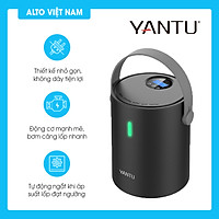 Ống bơm hơi điện tử mini YANTU A05 không dây dành cho ô tô xe máy xe đạp Hàng chính hãng