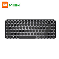 MIIIW Mini BT Dual Mode Keyboard 85 Keys 2.4GHz Multi Device Keyboard Wireless Keyboard Compatible with Mac iPad iPhone