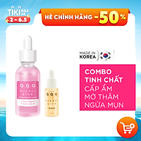 Combo Tinh Chất Cấp Ẩm, Mờ Thâm, Ngừa Mụn, Làm Trắng Da GGG Wonder Glow Brightening & Healing 30ml & 10ml