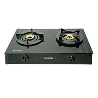 Bếp Gas Dương Rinnai RV-6Double Glass(Sp) - Đen- Hãng chính hãng