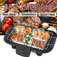 Electric BBQ Teppanyaki Barbecue Grill Griddle Table Top Smokeless for Household Cooking Outdoor Activities Non Stick Temperature Control