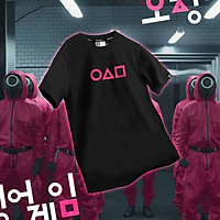 Áo thun Teeworld Squid Game Symbol T-shirt Tay Lỡ Nam Nữ Form Rộng Unisex