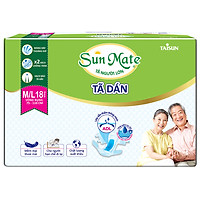 Combo 2 Tã Dán Người Lớn SunMate G2 Size M/L18 (18 Miếng)