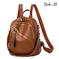 Balô Nữ dây đ i n h Nâu Balo-18