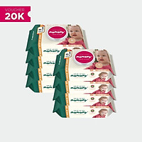 Combo 8 gói Khăn Ướt Mamamy 100 tờ/gói chống hăm, kháng khuẩn an toàn cho bé