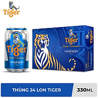 Thùng 24 lon Bia Tiger (330ml / Lon)
