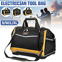 S/M/L/XL Organizer Tool Bag Heavy Duty Electrician Tool Storage W/ Handle Shoulder Strap Multifunctional Maintenance C