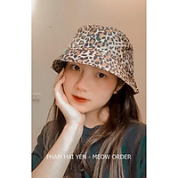 Mũ buket da báo H.M au.th săn sale cực xinh