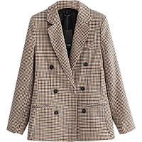 Áo Khoác Cardigan Blazer Chất Lượng Cao Dành Cho Nữ Kẻ Sọc Mỏng Phù Hợp Với Người Đi Làm