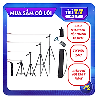 Tripod/ Chân đế dùng cho điện thoại và máy ảnh TTX-6218 - Có Remote chụp ảnh và túi đựng tiện lợi - Hàng chính hãng