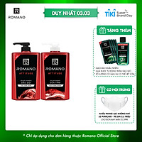 Combo Dầu gội và Sữa tắm cao cấp Romano Attitude sang trọng đẳng cấp 650gr