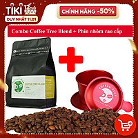 Combo Cafe bột Rang Xay Nguyên Chất Coffee Tree đặt biệt 100% Và Phin Cà Phê Màu Đỏ Cao Cấp thương hiệu Coffee Tree