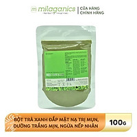 Bột Trà Xanh Nguyên Chất Milaganics (100g)