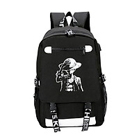 Balo One Piece mẫu mới phản quang, tặng kèm cáp sạc và khóa số chống trộm thông minh