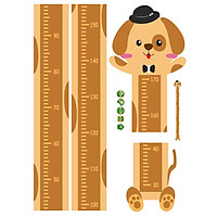 Decal dán tường đo chiều cao cho bé animal 1,7m