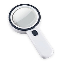 Handheld Magnifier Magnifying Glass Lens 30X with 12 LED Light for Reading Inspection Jewellery Hobbies Crafts