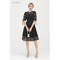 Đầm ren nữ tay đính nơ GUMAC DB859 nhiều màu