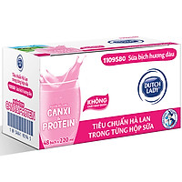 Thùng 48 Bịch Sữa Tiệt Trùng Dutch Lady Cô Gái Hà Lan Dâu (48X220ml)