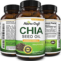 Pure Chia Seed Extract Capsules - Potent Supplement for Sleep Weight Loss Skin and Hair Health Suppress Appetite - Vitamins Omega 3 Fatty Acids Protein Soluble Fiber for Men and Women