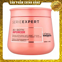 Dầu hấp ủ tóc L'oreal Serie Expert B6 + Biotin Inforcer Strengthening Anti-breakage Masque chắc khỏe ngăn gãy rụng 250ml