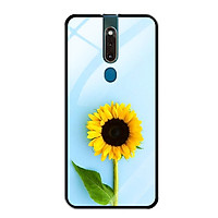 Ốp Lưng Kính Cường Lực cho Oppo F11 Pro - 0325 SUNFLOWER05 - Hàng Chính Hãng