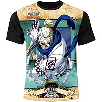 Áo One Piece Ryuma huyền thoại Samburai, Áo thun One Piece 3D Đen