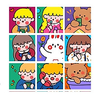 Poster dán tường trang trí siêu cute dễ thương - Set Tranh mini treo tường decor phòng cực xinh - Quà tặng nhỏ xinh đẹp