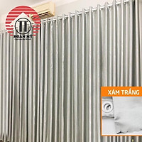 RÈM VẢI PHÒNG KHÁCH,MÀU GHI SÁNG,SANG TRỌNG,HIỆN ĐẠI.