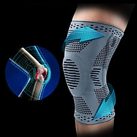 Outdoor Sports Knee Brace Pad Sports Protector Long Sleeve Gear Gray M