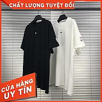 HÀNG CAO CẤP - Áo thun tay lỡ N i ke in ngực , áo cộc basic nam nữ unisex ,Coc