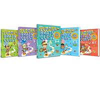 Sách summer brain quest phát triển tư duy iq cho bé - tiếng anh, 5 cuốn ( 5 - 10 tuổi )