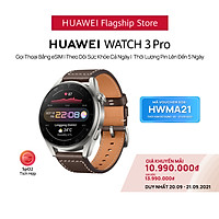 Đồng Hồ Thông Minh HUAWEI WATCH 3 Pro | Gọi Thoại Bằng eSIM | Theo Dõi Sức Khỏe Cả Ngày | Thời Lượng Pin Lên Đến 5 Ngày | Hàng Chính Hãng