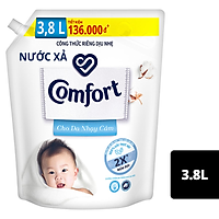 Nước Xả Vải Comfort Da Nhạy Cảm Túi 3.8 Lít