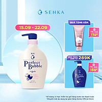 Sữa tắm dưỡng ẩm hương hoa dịu ngọt Senka Perfect Bubble for Body Sweet Floral 500ml