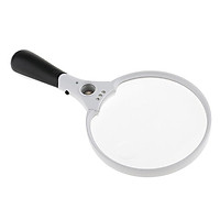 Jewelry Reading Magnifier Magnifying Glass 2X 4X 25X Lens with 3 LED Light