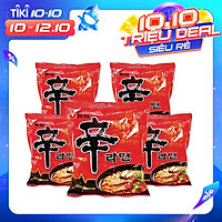Combo 5 Gói Mì Shin Cay Hàn Quốc Nong Shim (Gói 120 Gr)