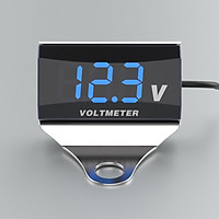 Máy Đo Điện Áp Xe Máy DC Kỹ Thuật Số LED Chống Nước Có Giá Đỡ (10-150V)