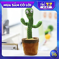Cây Xương Rồng FUNU Nhồi Bông Có Nhạc Uốn Lượn , Biết Nhảy Biết Múa và Nhại Tiếng( Kèm 3 viên Pin) - Chính Hãng