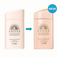 Kem Chống Nắng Anessa Perfect UV Sunscreen Mild Milk For Sensitive Skin Spf 50+ Pa++++ (60ml)