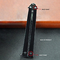 Comic Series Practical Foldable Butterfly Game Knife Zinc Alloy Dull Blade