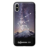 Ốp in cho iPhone XS Cung Hoàng Đạo - Aquarius - Hàng chính hãng